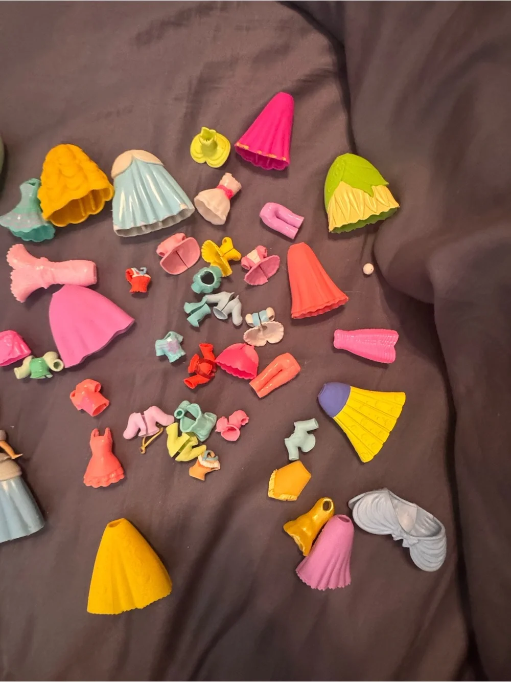 Disney Mini Princess Dolls Set - Blue, Pink, Yellow, Green